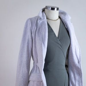 📚🌷j jill super soft light heather gray blazer